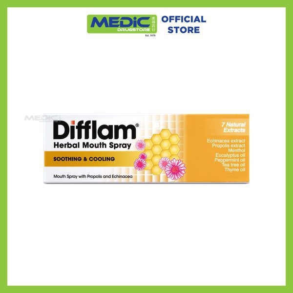 Difflam Herbal Mouth Spray (Soothing & Cooling) 15ml
