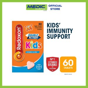 Redoxon Double Action Kids Chewable Tablets 250mg (Tutti Frutti) 60s