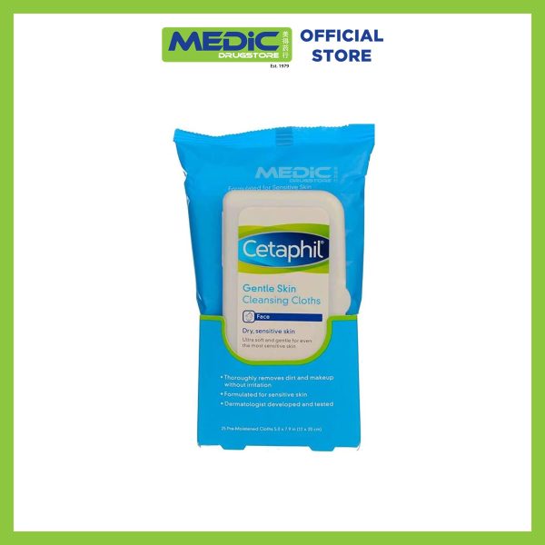 Cetaphil Gentle Cleansing Wipes, 25S