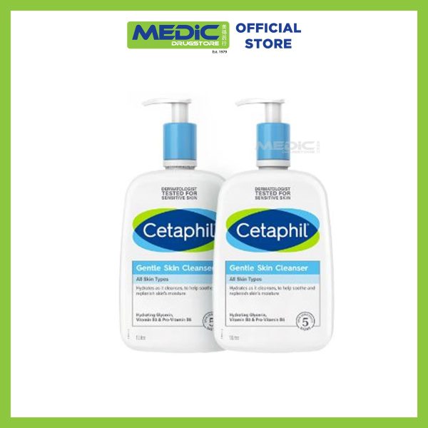 Cetaphil Gentle Skin Cleanser 1L Twin Pack