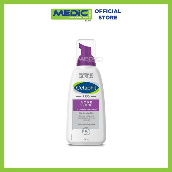 Cetaphil PRO Acne Prone Oil-Control Foam Wash for Acne-prone skin Facial Wash 236ml