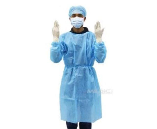 Assure Isolation Gown Blue, 115cm X 137cm, 30gsm Carton