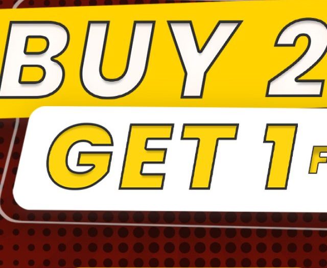 Buy 2 get 1 free
